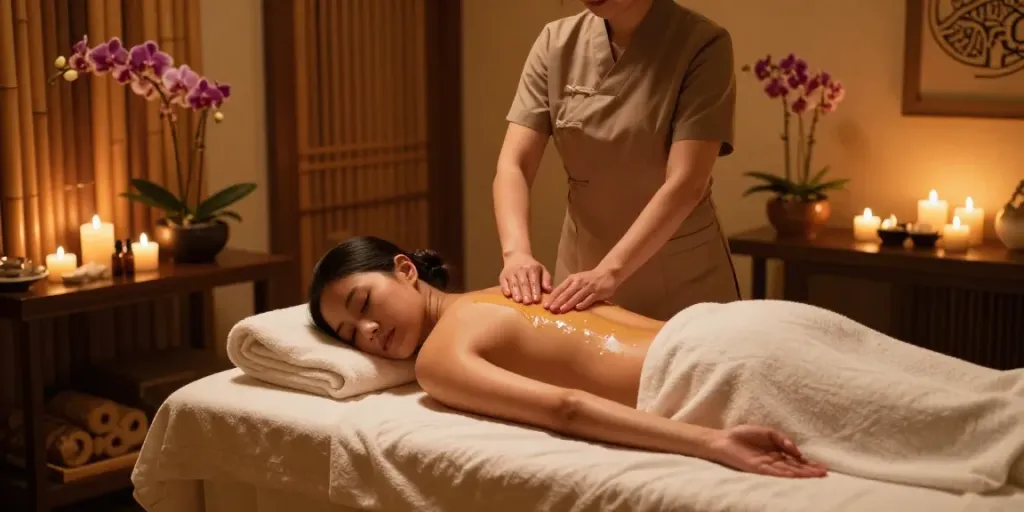 "Nuru massage NYC near me offering luxurious spa treatment for rejuvenation and relaxation."